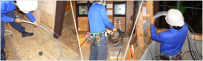 内線電気工事写真